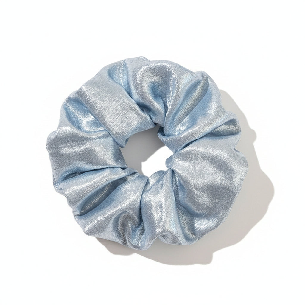 Elegant Shimmer Scrunchies