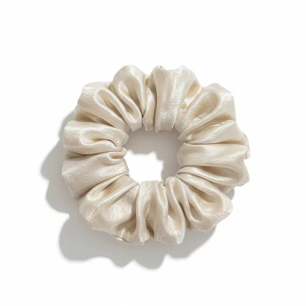 Elegant Shimmer Scrunchies