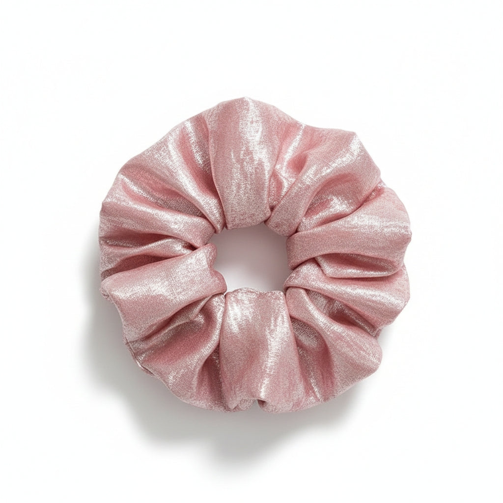 Elegant Shimmer Scrunchies