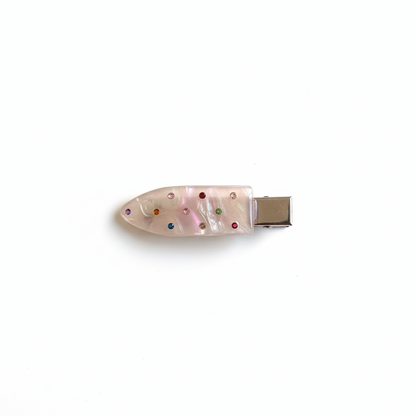 Sparkling Acetate Non-Marking Hair Clip