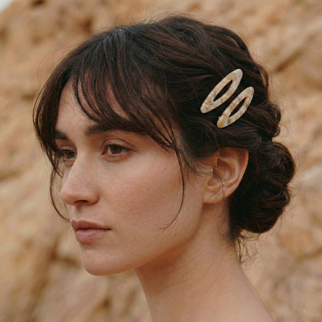 Artisanal Acetate & Metal Side Clips