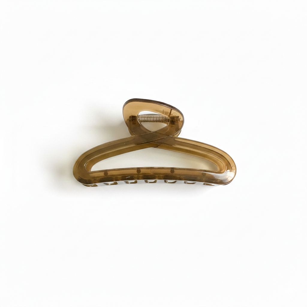 Minimalist Cross-Loop Jelly Hair Claw Clip