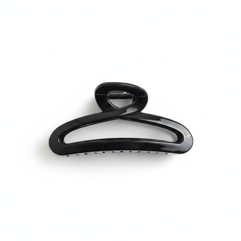 Minimalist Cross-Loop Jelly Hair Claw Clip