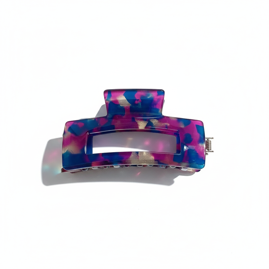 Premium Acetate Geometric Hair Claw Clip
