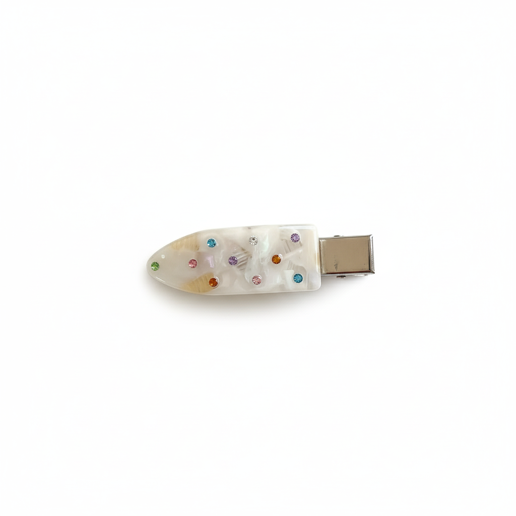 Sparkling Acetate Non-Marking Hair Clip