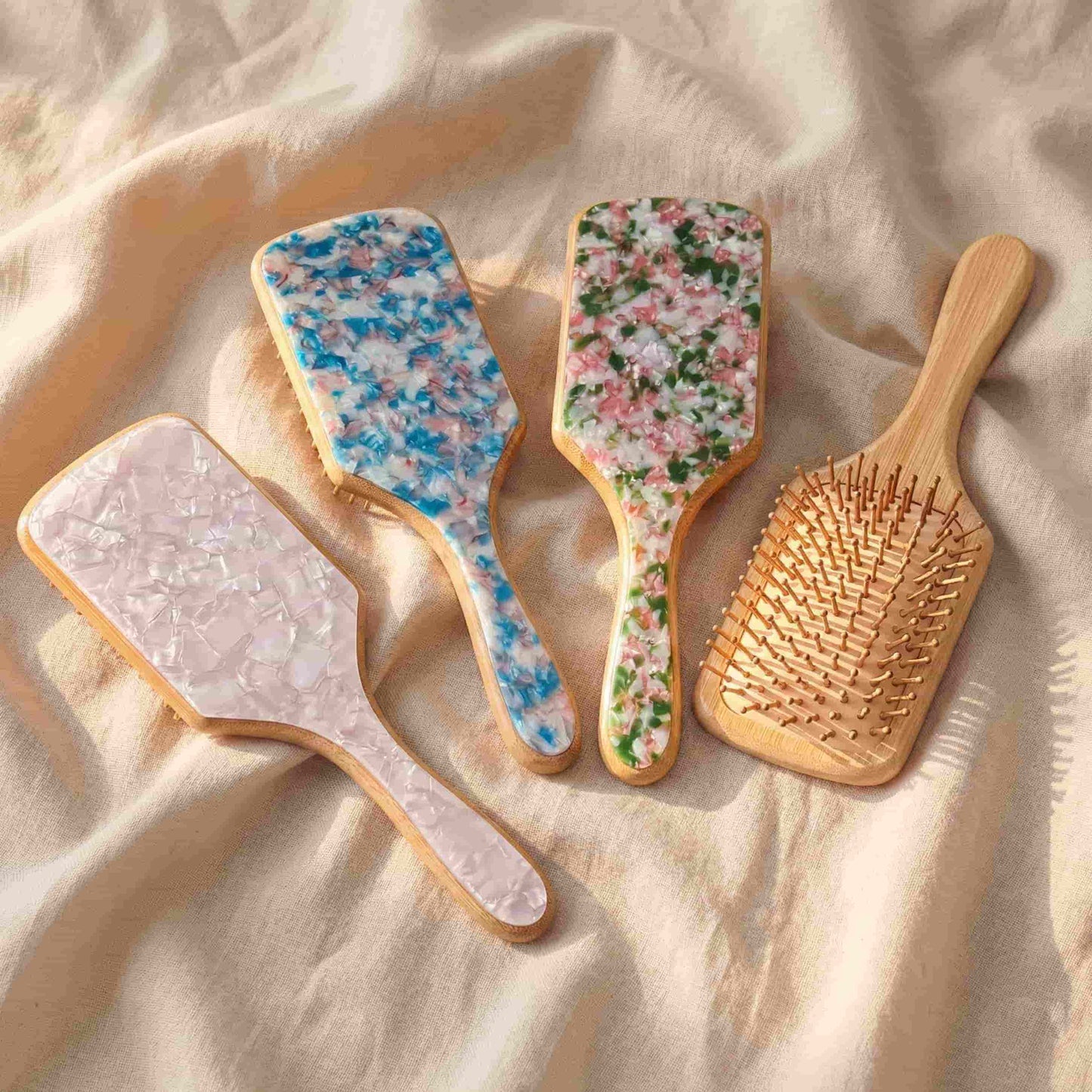 Luxury Acetate Cushion Hair Brush
