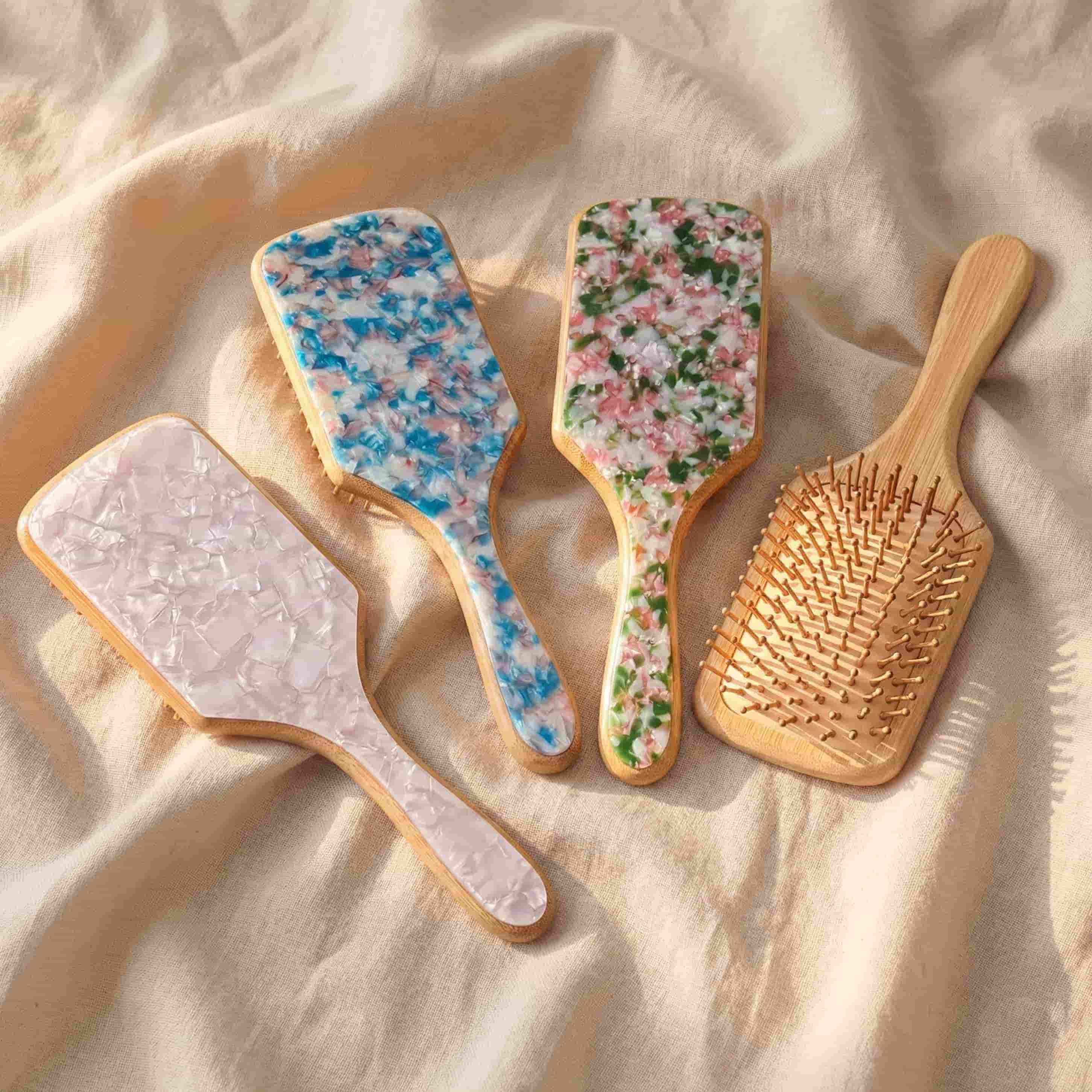 Luxury Acetate Cushion Hair Brush