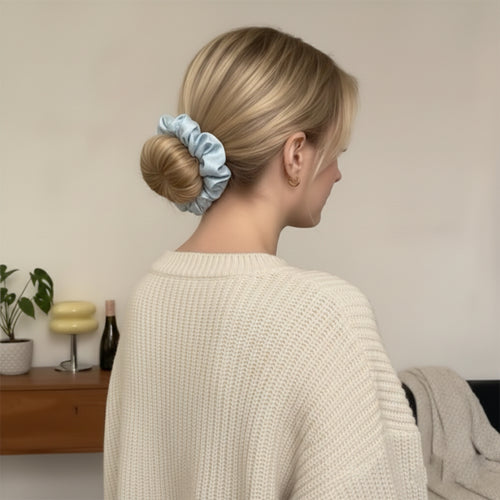 Elegant Shimmer Scrunchies