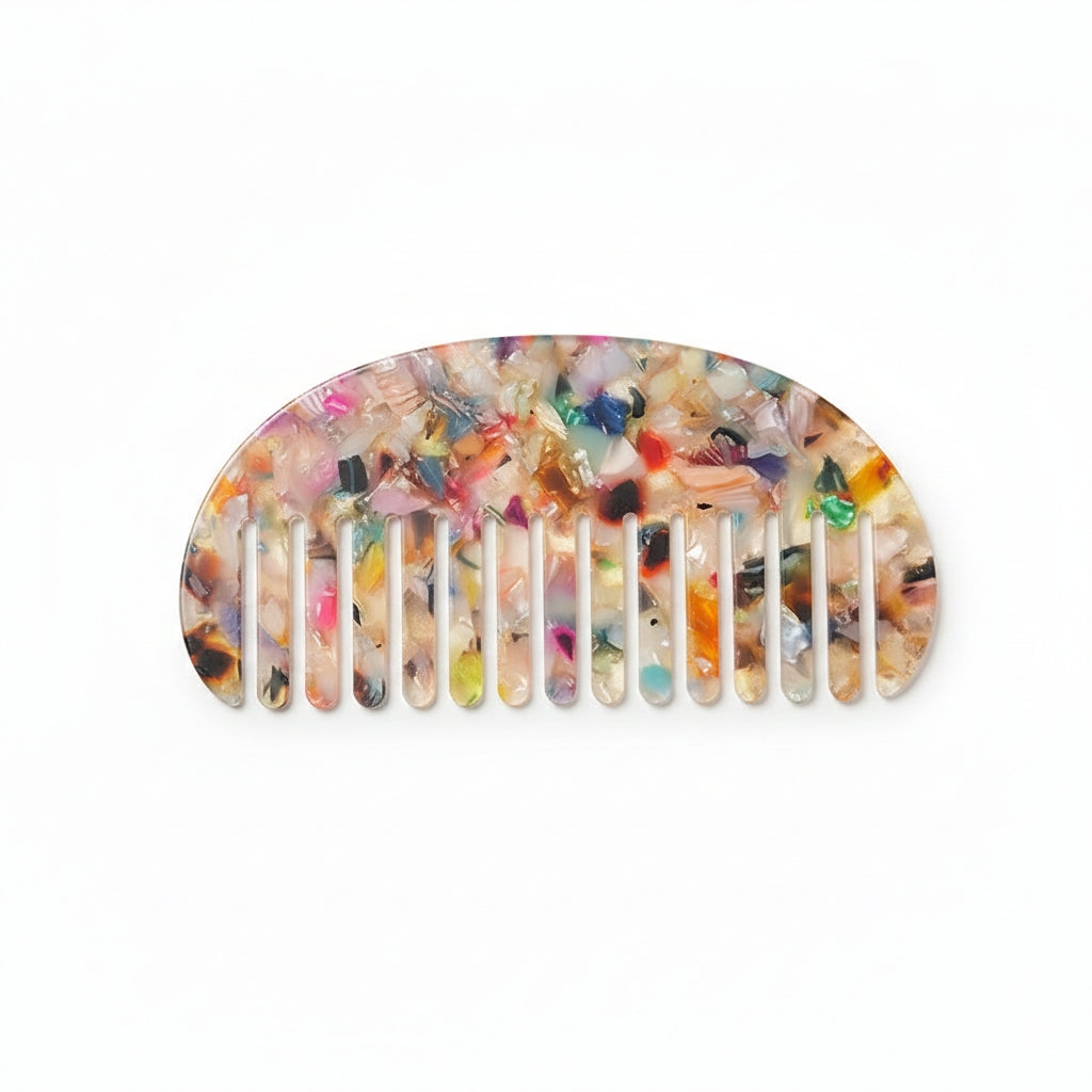 Vintage Minimalist Acetate Hair Comb