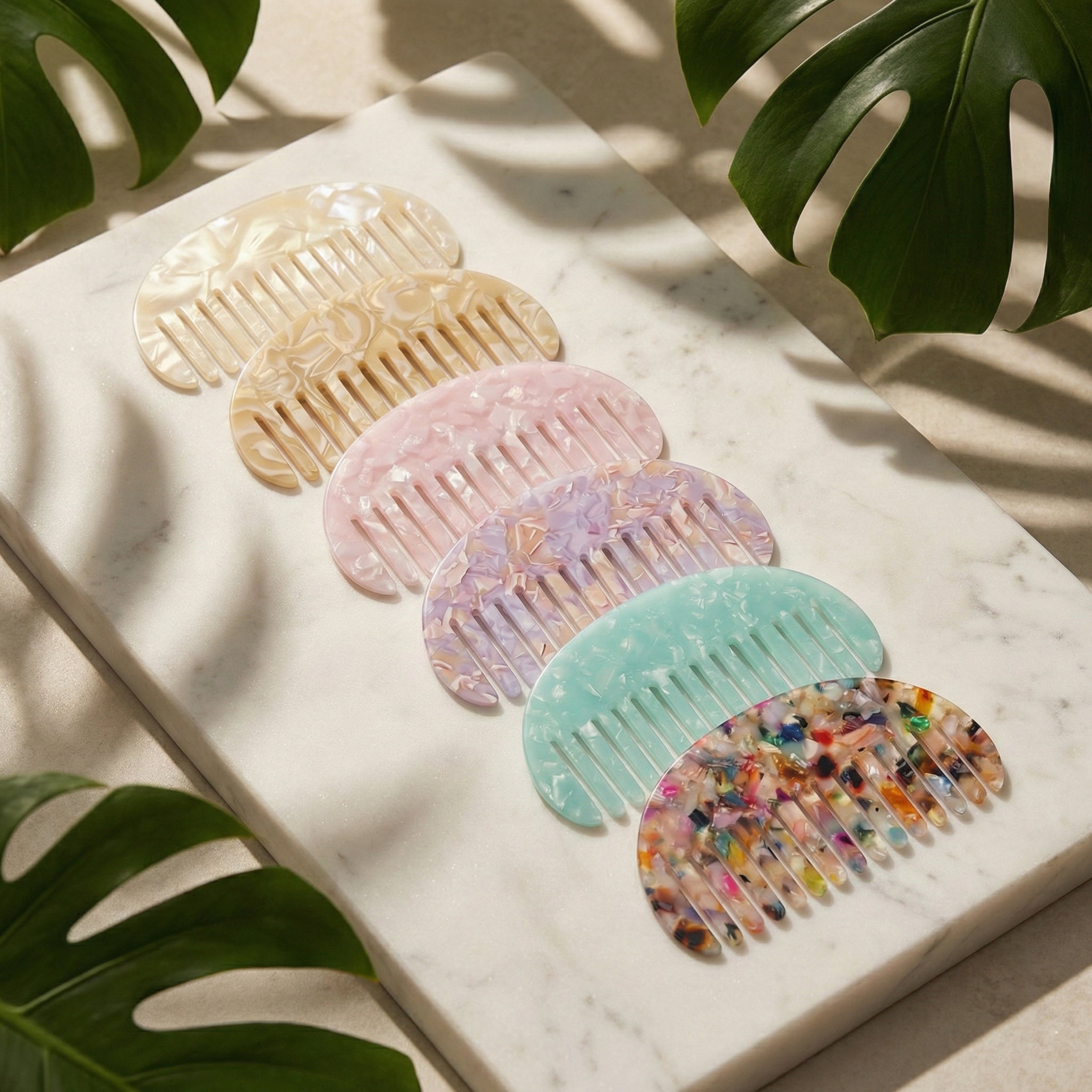 Vintage Minimalist Acetate Hair Comb