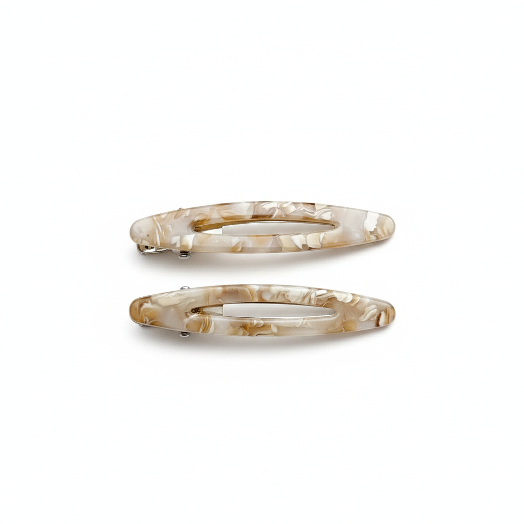 Artisanal Acetate & Metal Side Clips