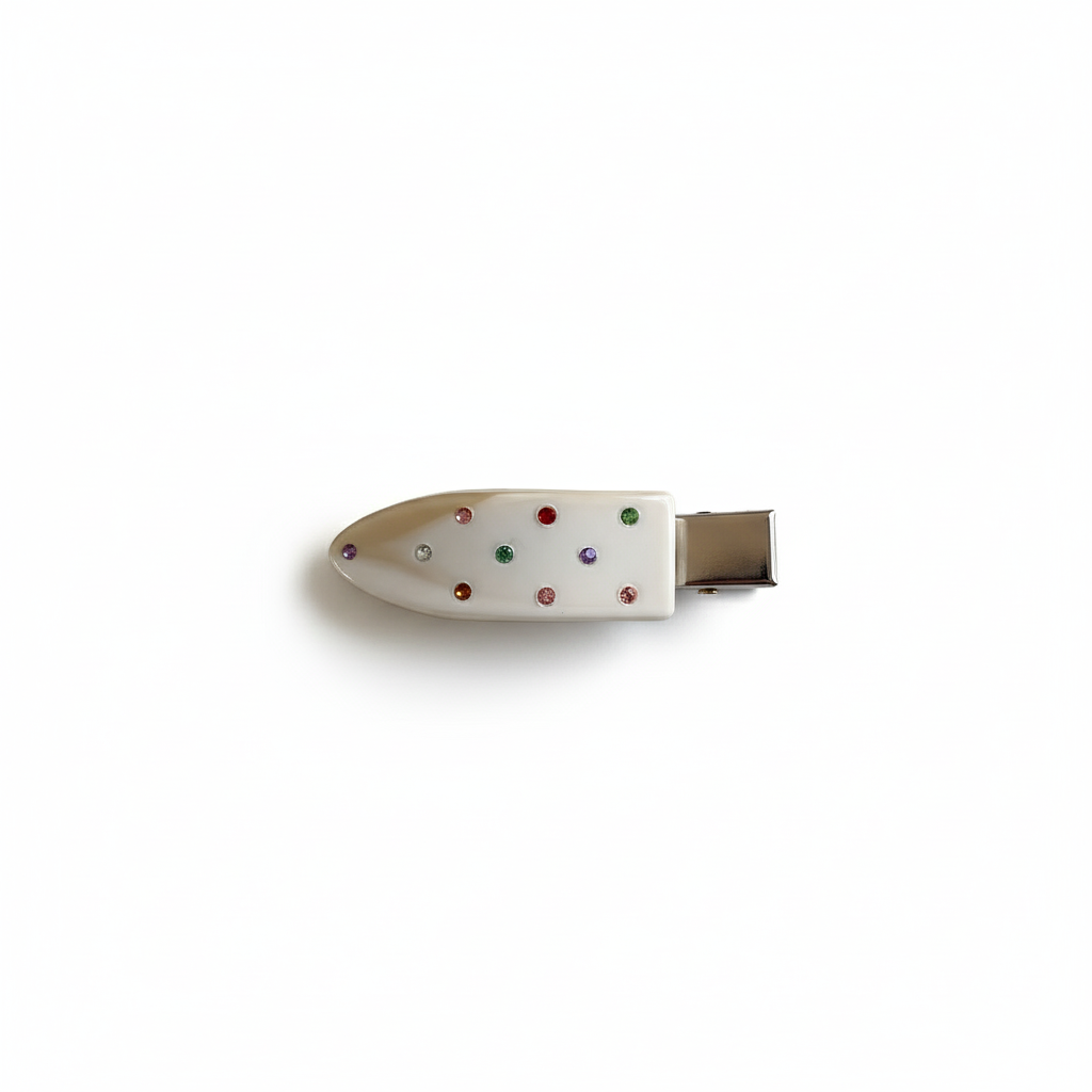 Sparkling Acetate Non-Marking Hair Clip